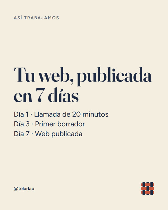 Your website, live in 7 days